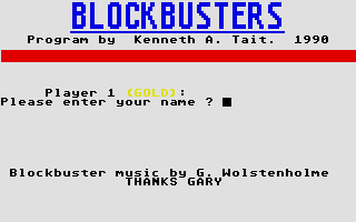 Blockbusters atari screenshot