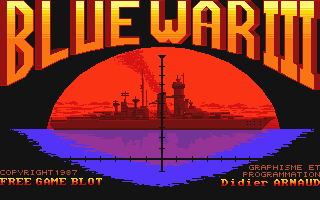 Blue War atari screenshot