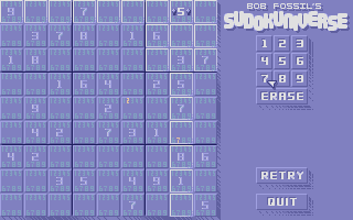 Bob Fossil's Sudokuniverse atari screenshot