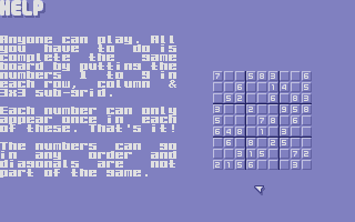 Bob Fossil's Sudokuniverse atari screenshot