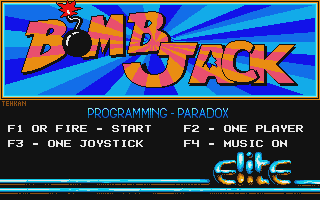 Bomb Jack atari screenshot