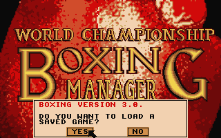 World Championship Boxing Manager - Atari ST game