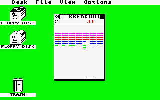 Breakout atari screenshot