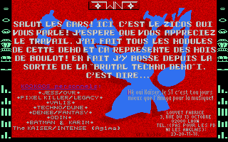 Real Brutal Techno Demo II (STE) atari screenshot