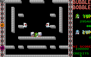 Bubble Bobble atari screenshot