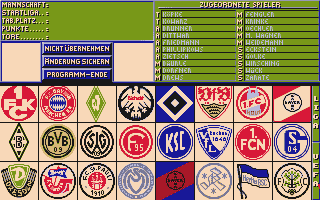 Bundesliga Manager Professional TeamEd atari screenshot