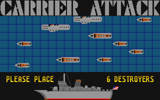 Carrier Attack atari screenshot