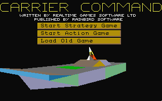 Carrier Command atari screenshot