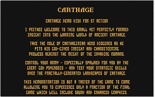 Carthage atari screenshot