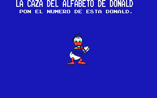 Caza del Alabeto de Donald (La) atari screenshot