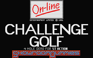 Challenge Golf atari screenshot
