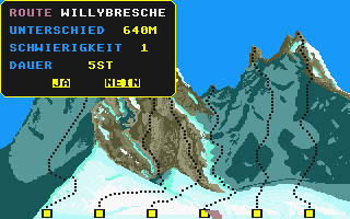 Chamonix Challenge atari screenshot