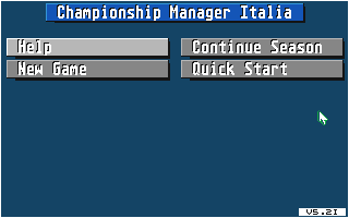 Championship Manager Italia '95 atari screenshot