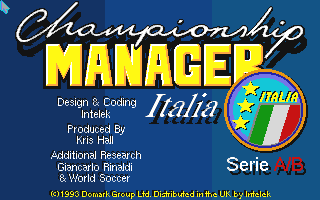Championship Manager Italia atari screenshot