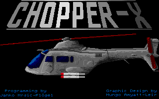 Chopper X atari screenshot
