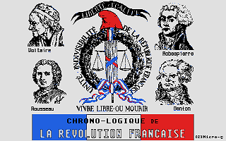 Chrono-Logique de la Revolution Francaise atari screenshot