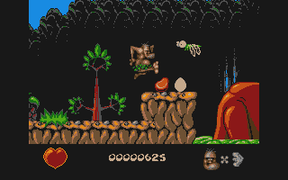 Chuck Rock atari screenshot