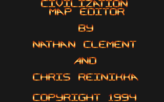 Civilization Map Editor atari screenshot