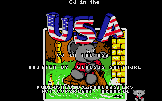 Cj in the USA atari screenshot