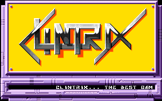 Clintrix atari screenshot