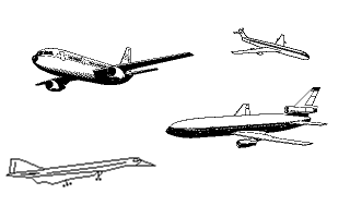 Clip Art Disk 01 - Air Transport and Adverts atari screenshot