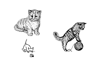 Clip Art Disk 02 - Animals: Primitive and Domestic atari screenshot