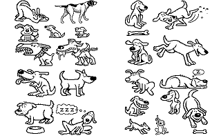 Clip Art Disk 02 - Animals: Primitive and Domestic atari screenshot