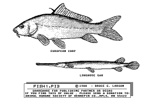 Clip Art Disk 03 - Animals: Fish and Wild atari screenshot