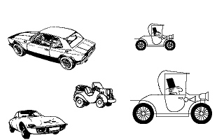 Clip Art Disk 06 - Cars 1 and 2
