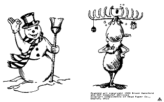 Clip Art Disk 07 - Christmas and Comics 1 atari screenshot