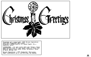 Clip Art Disk 07 - Christmas and Comics 1 atari screenshot