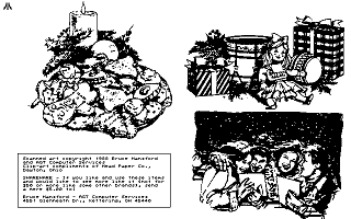 Clip Art Disk 07 - Christmas and Comics 1 atari screenshot