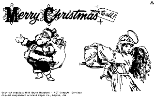 Clip Art Disk 07 - Christmas and Comics 1 atari screenshot
