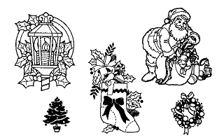 Clip Art Disk 07 - Christmas and Comics 1 atari screenshot