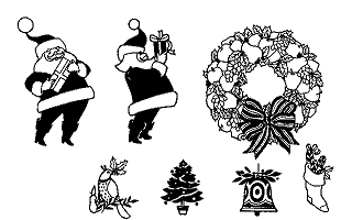 Clip Art Disk 07 - Christmas and Comics 1 atari screenshot