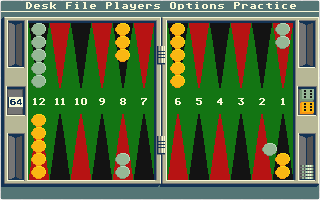 Club Backgammon atari screenshot