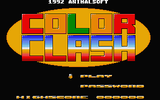 Color Clash atari screenshot