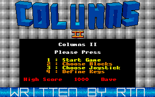 Columns II atari screenshot