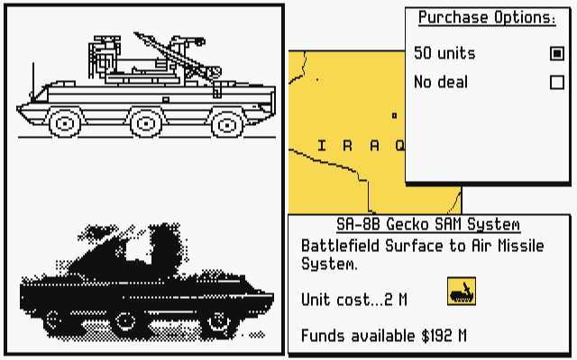 Conflict - The Middle East Simulation atari screenshot