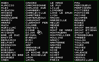 Connaitre la France atari screenshot