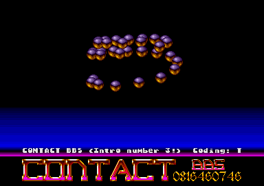 Contact BBS Intro III atari screenshot