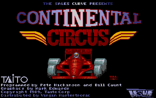 Continental Circus atari screenshot