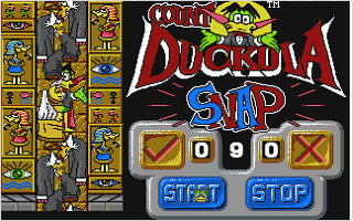 Count Duckula in No Sax Please, we're Egyptian atari screenshot