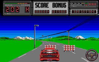 Crazy Cars II atari screenshot