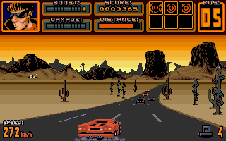 Crazy Cars III atari screenshot