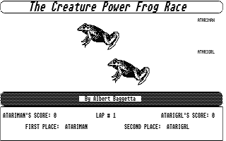 Creature Power Frog Race (The) atari screenshot