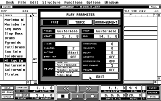 Cubase atari screenshot