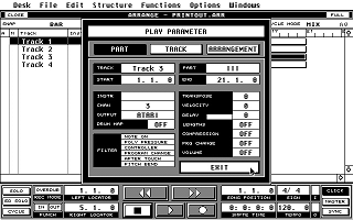 Cubase atari screenshot