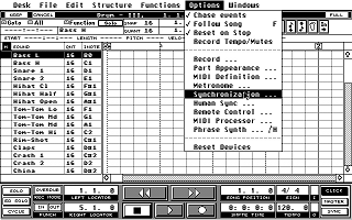 Cubase atari screenshot