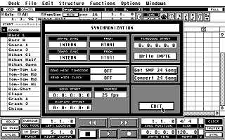 Cubase atari screenshot